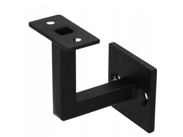 Support de main courante, noir, Fe